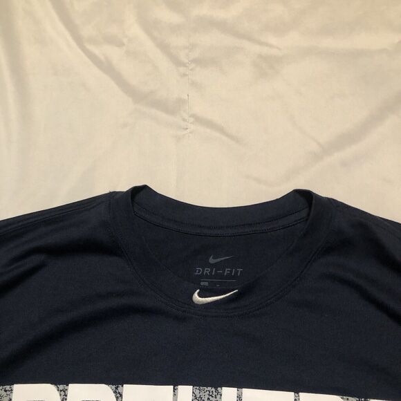 EUC Brewers Shirt Men's Medium Nike Dri-Fit Milwaukee MLB Baseball Navy Blue - Picture 4 of 8